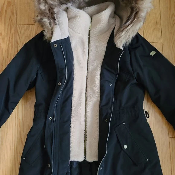 Koolaburra by UGG Ladies Parka Jacket, Small, Black and Gold - Picture 5 of 15